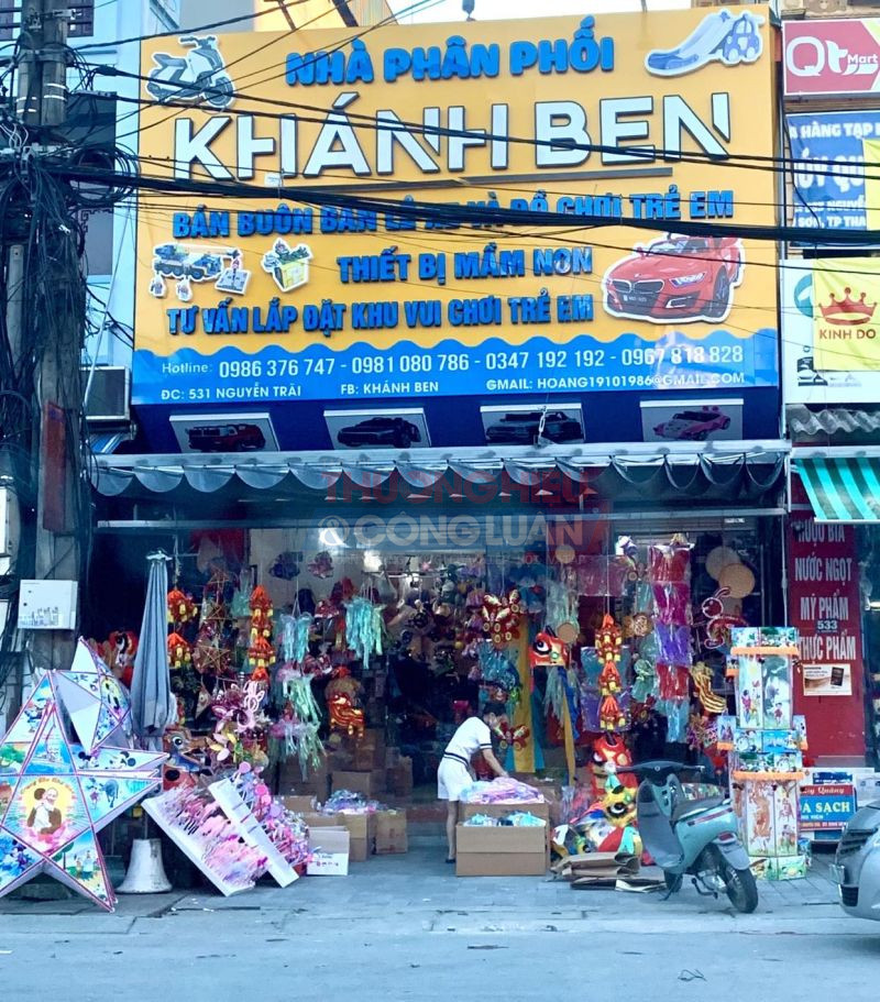 Shop Khánh Ben được giới thiệu là nhà phân phối bán buôn, bán lẻ xe và đồ chơi trẻ em