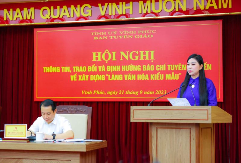 Vĩnh Phúc mong muốn các cơ quan báo chí tiếp tục đồng hành trong xây dựng Làng văn hoá kiểu mẫu