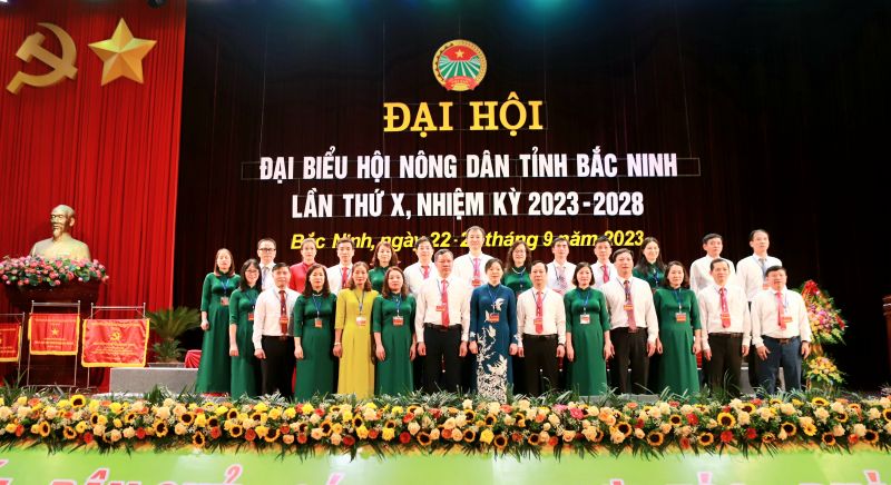 Ban chấp hành Hội Nông dân tỉnh Bắc Ninh nhiệm kỳ 2023 - 2028.