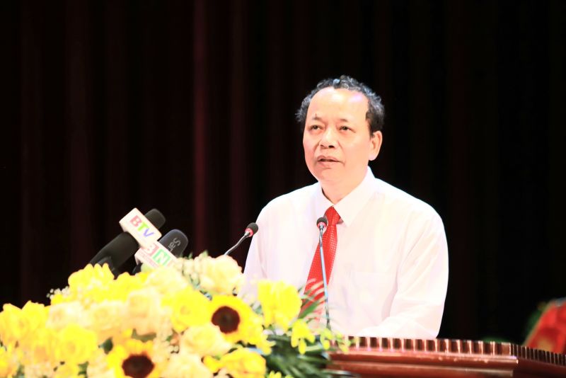Ông Nguyễn Quốc Chung - Phó Bí thư Thường trực Tỉnh Uỷ - Chủ tịch HĐND tỉnh Bắc Ninh phát biểu chỉ đạo tại Đại hội.