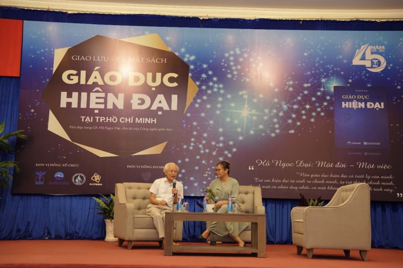 GS Hồ Ngọc Đại chia sẻ tại buổi Giao lưu - ra mắt sách tại TP. HCM ngày 23/9/2023
