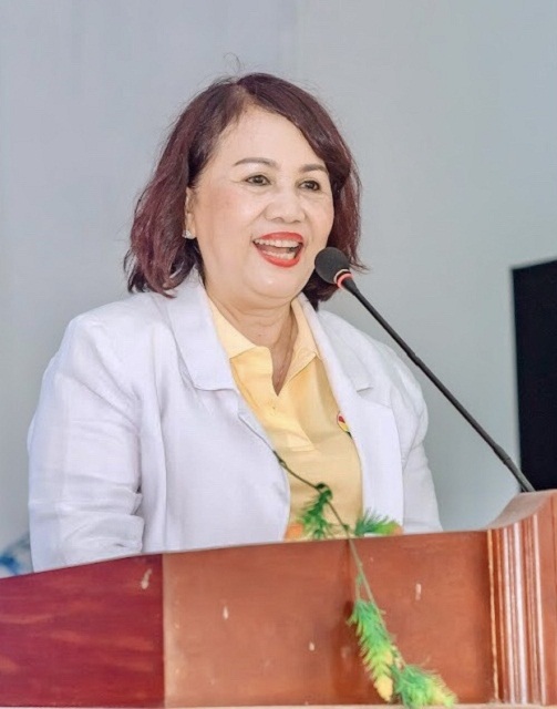 Nữ doanh nhân Đồng Thị Ánh phát biểu tại Chương trình.