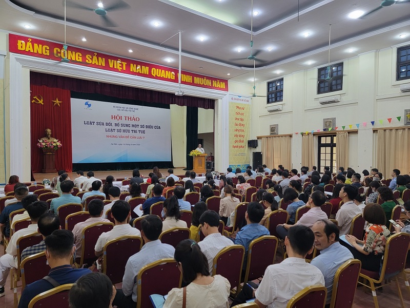 Hội thảo về Luật sửa đổi, bổ sung một số điều của Luật SHTT do Cục SHTT tổ chức tại Hà Nội ngày 16/8/2022, thu hút khoảng 200 đại biểu là các cá nhân, tổ chức, doanh nghiệp tham gia