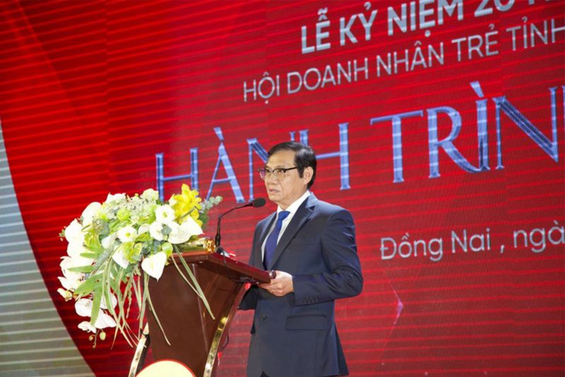 Phó Chủ tịch UBND tỉnh Đồng Nai - ông Nguyễn Sơn Hùng phát biểu tại buổi lễ