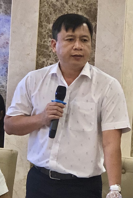 Đại diện l&atilde;nh đạo UBND huyện T&acirc;y Sơn ph&aacute;t biểu ý kiến trao đổi.