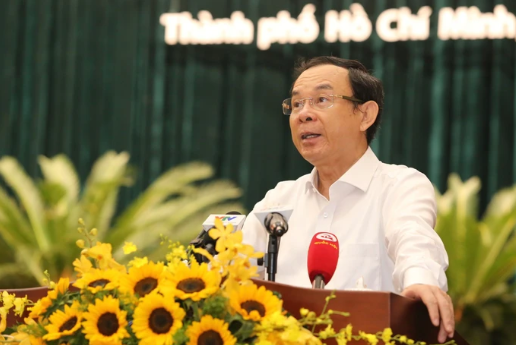 Bí thư Thành ủy TP. Hồ Chí Minh Nguyễn Văn Nên phát biểu khai mạc hội nghị