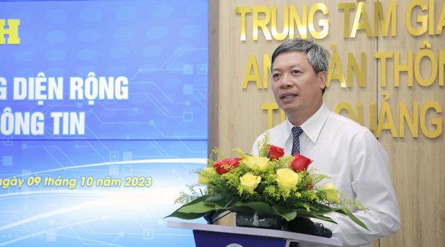 Phó Chủ tịch UBND tỉnh Hồ Quang Bửu phát biểu tại lễ khánh thành