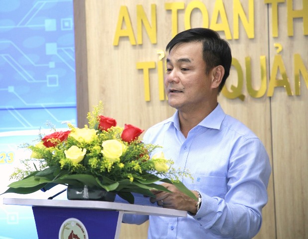 Ông Phạm Hồng Quảng - Giám đốc Sở TT-TT phát biểu.