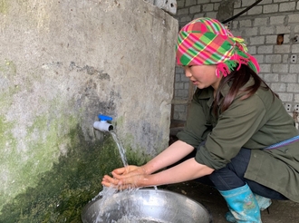 Tỷ lệ hộ số dân nông thôn Lào Cai được sử dụng nước hợp vệ sinh đạt 96,2%.