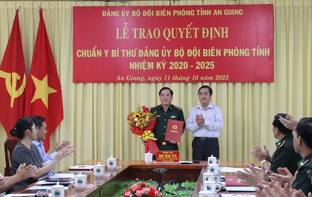 Thượng tá Nguyễn Văn Hiệp được chuẩn y giữ chức Bí thư Đảng ủy Bộ đội Biên phòng tỉnh An Giang
