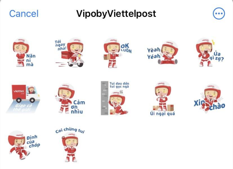 Tháng 9/2023, Viettel Post ra mắt VIPO - người đồng hành và hỗ trợ mọi vấn đề của khách hàng. Hình ảnh VIPO hiện đã phủ sóng khắp các nền tảng mạng xã hội (Facebook, Messenger, Zalo, Viber, Telegram)
