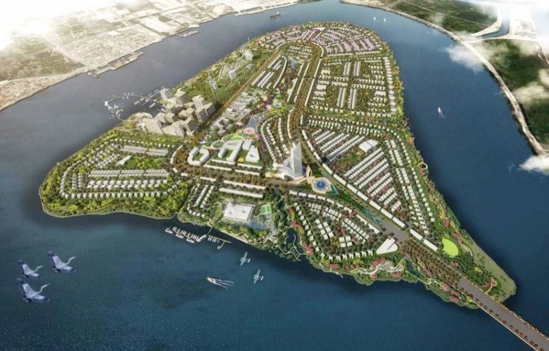 Phối cảnh dự án xây dựng hạ tầng kỹ thuật khu đô thị du lịch Nhơn Phước