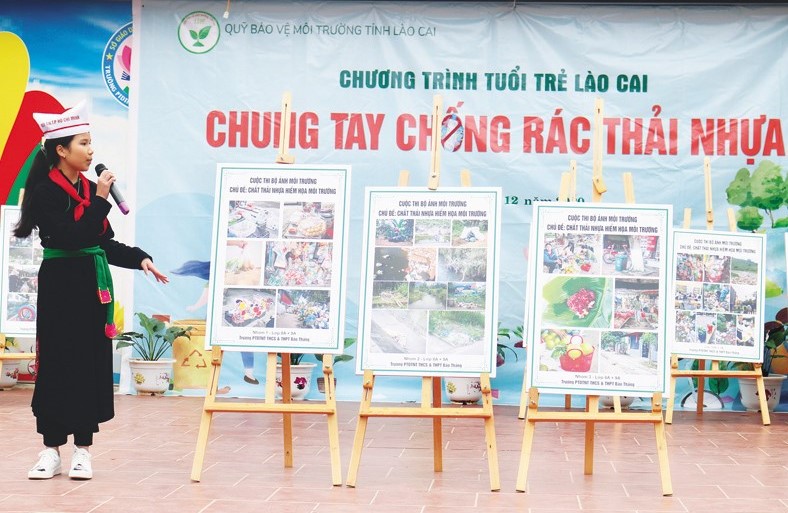 10 điểm trường học triển khai Chương trình “Tuổi trẻ Lào Cai chung tay chống rác thải nhựa” năm 2023.