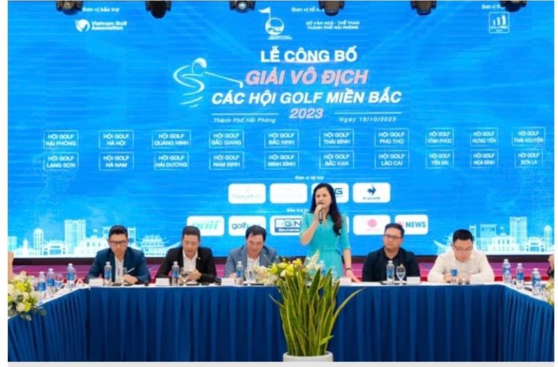 Lễ công bố Giải vô địch Golf miễn Bắc 2023 diễn ra tại Hải Phòng