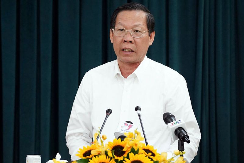 Chủ tịch UBND TP.HCM Phan Văn Mãi chia sẻ tại hội nghị.