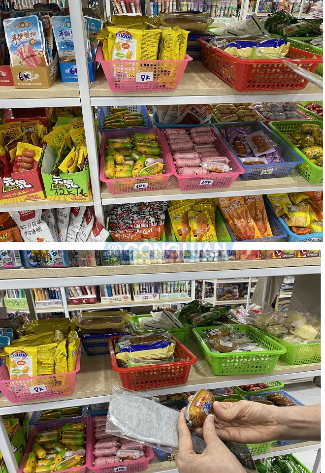 Đến thực phẩm, b&aacute;nh kẹo, đồ kh&ocirc; cũng kh&ocirc;ng được d&aacute;n tem nh&atilde;n phụ tiếng Việt, kh&ocirc;ng r&otilde; đơn vị chịu tr&aacute;ch nhiệm trực tiếp sản phẩm tại thị trường Việt Nam