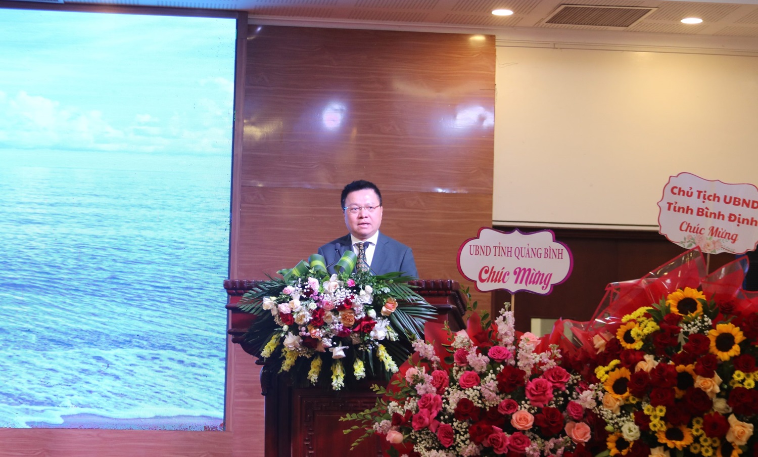 Ông Lê Quốc Minh, Ủy viên Trung ương Đảng, Phó trưởng Ban Tuyên giáo T.Ư, Tổng biên tập Báo Nhân dân, Chủ tịch Hội Nhà báo Việt Nam đã đến dự và có phát biểu tại buổi lễ.