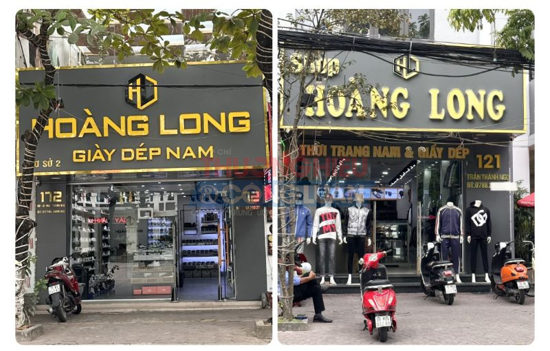 Cửa hàng thời trang Hoàng Long cơ sở 1 và cơ sở 2 tại quận Kiến An