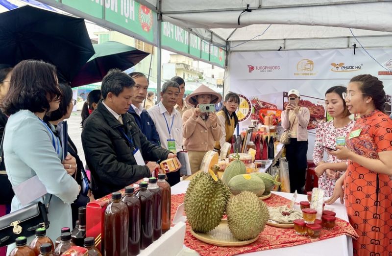 Hội chợ là dịp để giới thiệu, tôn vinh các sản phẩm OCOP, sản phẩm nông nghiệp, sản phẩm đặc trưng của tỉnh Gia Lai. Ảnh: baogialai.com