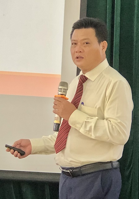 Hồ Minh Mộng Hùng phát biểu tại Hội thảo.