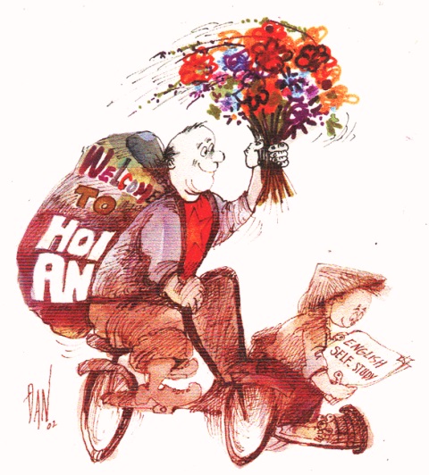 Tác phẩm châm biếm của họa sĩ Hoàng Đặng Tác phẩm châm biếm của họa sĩ Hoàng Đặng