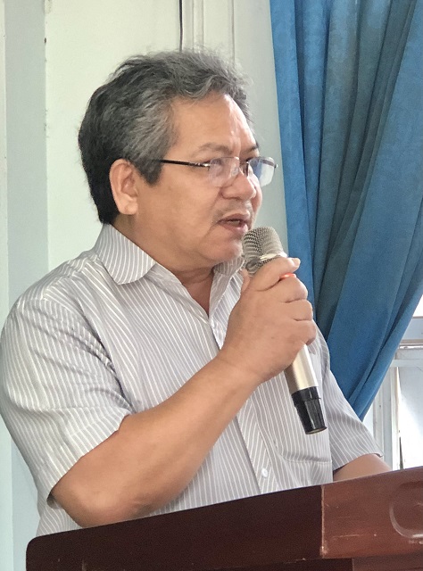 &Ocirc;ng Huỳnh Quang Vinh ph&aacute;t biểu.