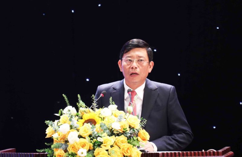 Phó Chủ tịch UBND tỉnh Bắc Ninh phát biểu tại hội nghị.