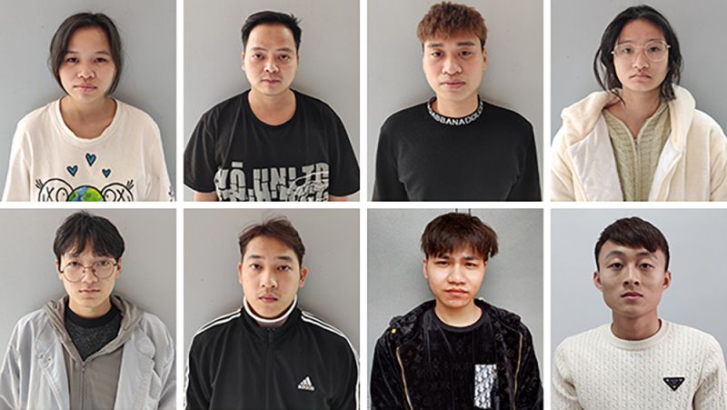 8 đối tượng bị cơ quan c&ocirc;ng an khởi tố về h&agrave;nh vi tổ chức đ&aacute;nh bạc