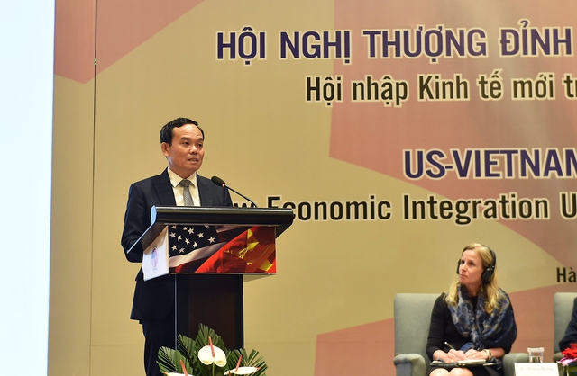 Phó Thủ tướng mong muốn các doanh nghiệp hai bên cần tiếp tục thúc đẩy mạnh mẽ hợp tác kinh tế-thương mại - Ảnh: VGP/Hải Minh