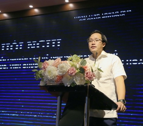 Phó Giám đốc Sở Công Thương Trần Đức Lương phát biểu khai mạc.