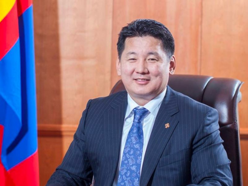 Tổng thống Mông Cổ Ukhnaagiin Khurelsukh. (Ảnh: Reuters)