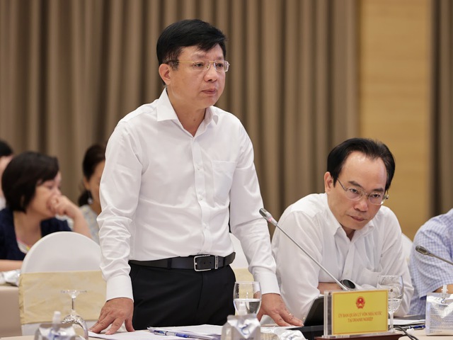 Phó Chủ tịch Uỷ ban Quản lý vốn nhà nước Hồ Sĩ Hùng: EVN đã kiểm điểm nghiêm túc, đề xuất hình thức kỷ luật phù hợp. Ảnh VGP/Nhật Bắc