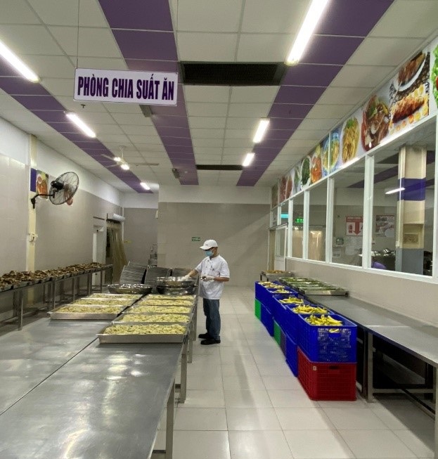 Bếp ăn tập thể tại Chi nhánh Công ty TNHH may thêu Thuận Phương - Nhà máy Thuận Phương Long An - Cần Đước, Long An
