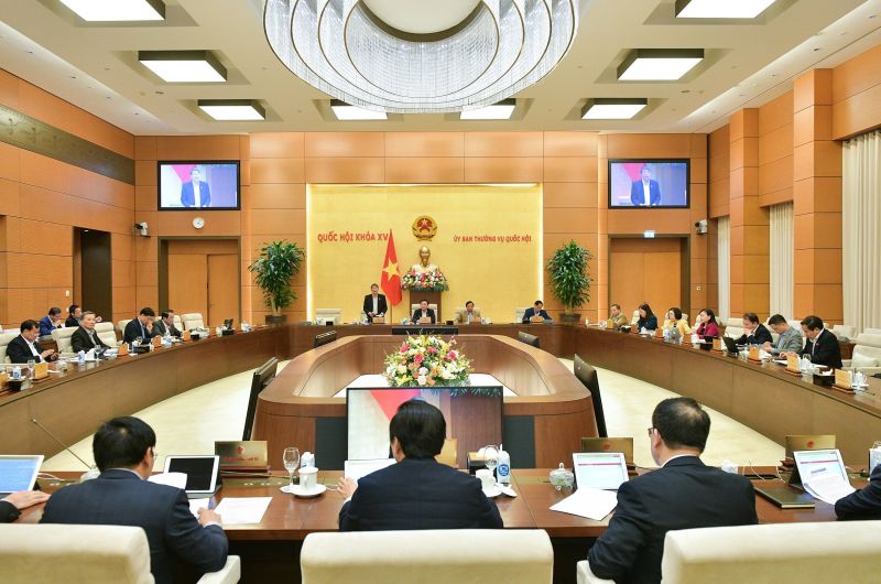 Phó Chủ tịch Quốc hội Nguyễn Đức Hải phát biểu tại phiên họp chiều ngày 15/11/2023. Ảnh quochoi.vn.
