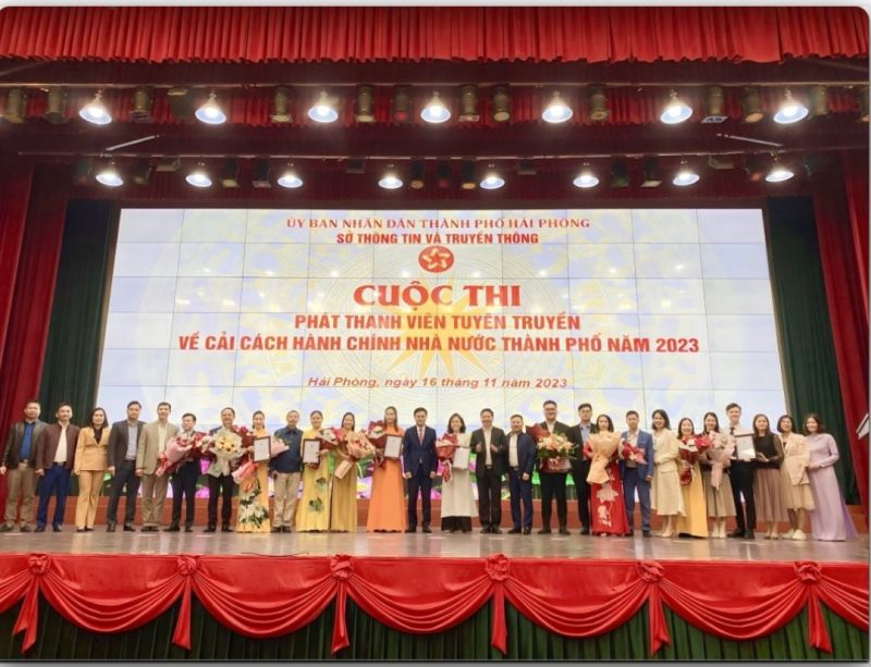 Vòng chung kết cuộc thi phát thanh viên tuyên truyền về cải cách hành chính nhà nước năm 2023 của Hải Phòng
