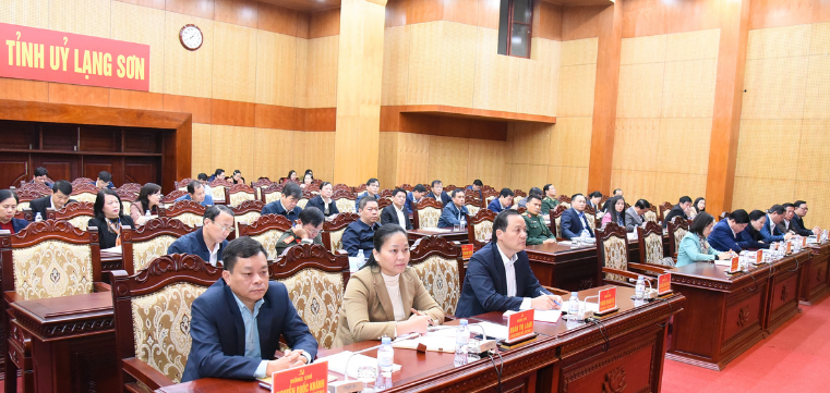 Tỉnh ủy Lạng Sơn tổ chức hội nghị lấy phiếu tín nhiệm các chức danh lãnh đạo cấp ủy