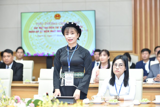 Cô giáo Dương Thị Diến, sinh năm 1988, dân tộc Tày, ở Bắc Kạn - Ảnh: VGP/Quang Thương