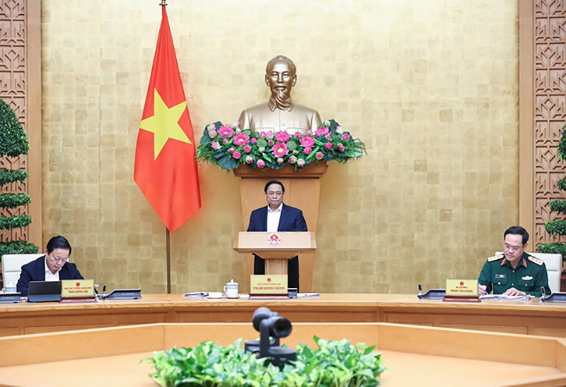 Thủ tướng Phạm Minh Chính chủ trì phiên họp. Ảnh: VGP