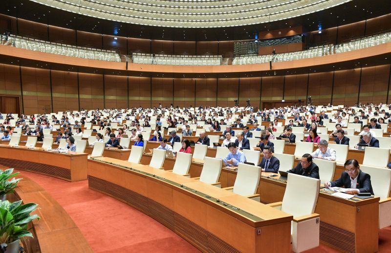Các đại biểu tham dự phiên họp ngày 20/11/2023. Ảnh quochoi.vn.