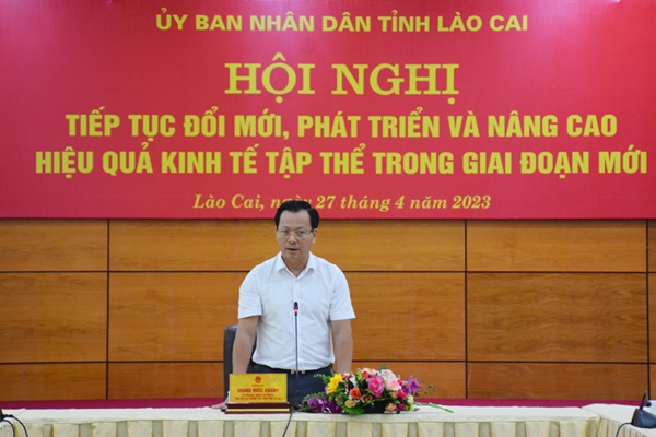 Trưởng Ban chỉ đạo phát triển kinh tế tập thể cấp tỉnh là đồng chí Hoàng Quốc Khánh, Ủy viên Ban Thường vụ Tỉnh ủy, Phó Chủ tịch Thường trực UBND tỉnh.