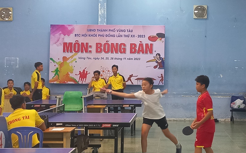 Vũng Tàu: Khởi tranh Giải bóng bàn trường học vươn tới giải toàn quốc
