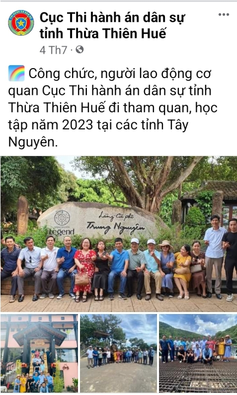 Một chuyến tham quan,học tập (Ảnh Facebook của Cục THADS)