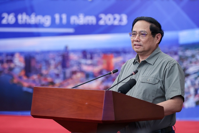 Thủ tướng Phạm Minh Chính: Quy hoạch phải đi trước một bước với tư duy đổi mới, tầm nhìn chiến lược, giải quyết được những vướng mắc, khó khăn, thách thức... - Ảnh: VGP/Nhật Bắc