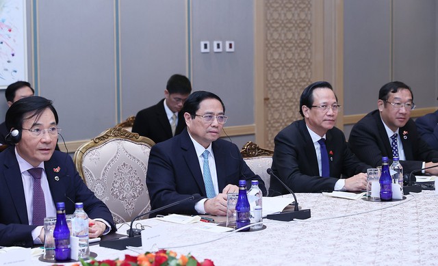 Thủ tướng Phạm Minh Chính đánh giá cao việc Thổ Nhĩ Kỳ hiện là nhà đầu tư trực tiếp lớn nhất từ khu vực Trung Đông vào Việt Nam - Ảnh: VGP/Nhật Bắc