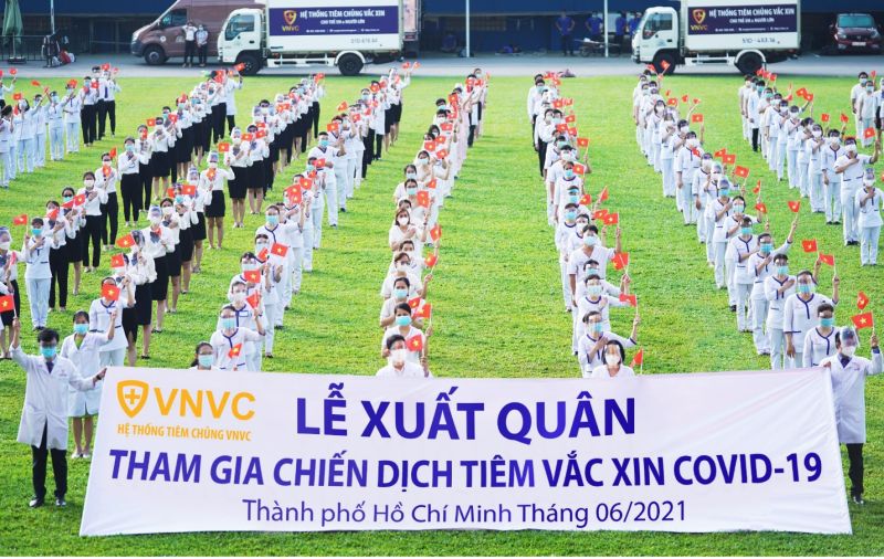 VNVC là một trong những đơn vị có lực lượng nhân viên y tế đông đảo nhất trên cả nước tham gia chiến dịch tiêm vaccine Covid-19 thần tốc tại Việt Nam.