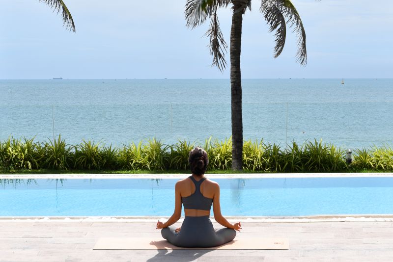 Yoga thư thái giúp kết nối sâu sắc với chính mình, với thiên nhiên xung quanh.