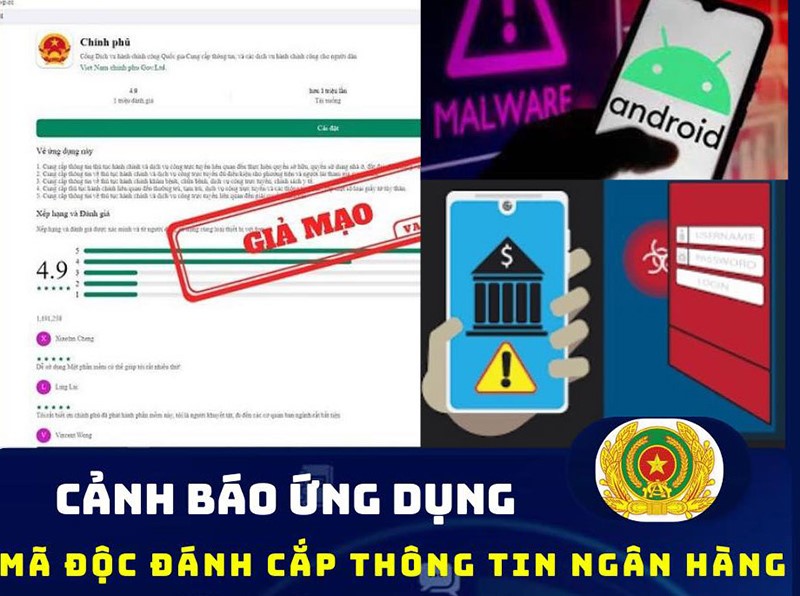 Công an TP. Hồ Chí Minh cảnh báo nguy cơ mã độc đánh cắp thông tin ngân hàng