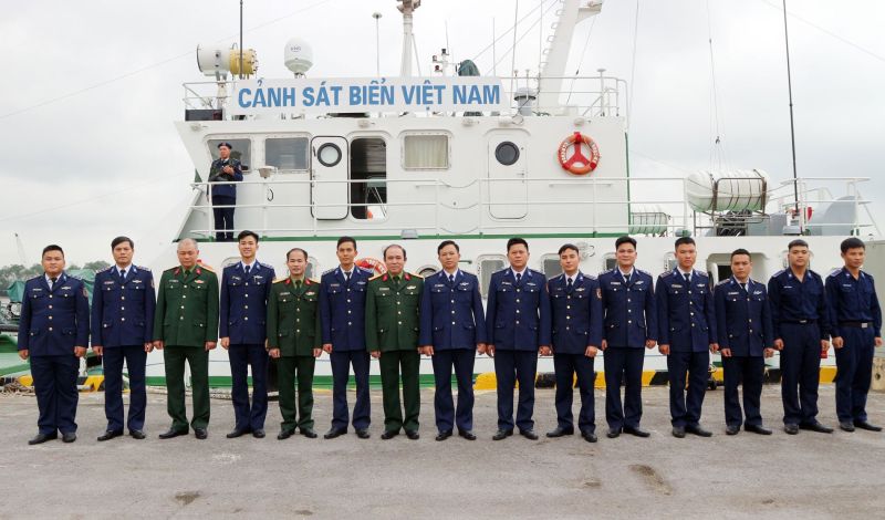 Đoàn nghiên cứu thực tế của Học viện Chính trị làm việc tại BTL Vùng Cảnh sát biển 1