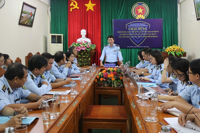 Tổng cục Quản lý thị trường làm việc tại Bình Định