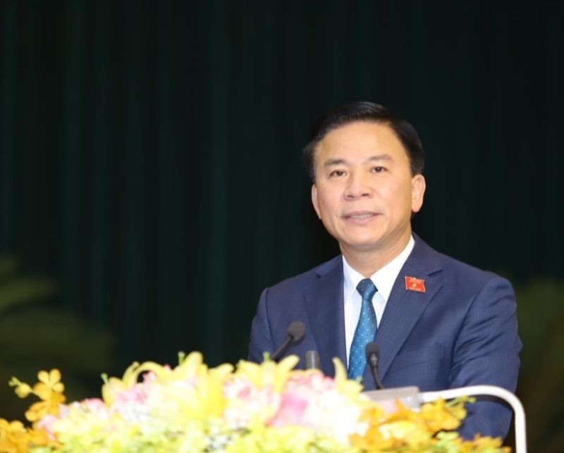 Đỗ Trọng Hưng, Ủy viên Trung ương Đảng, Bí thư Tỉnh ủy, Chủ tịch HĐND tỉnh khai mạc kỳ họp.